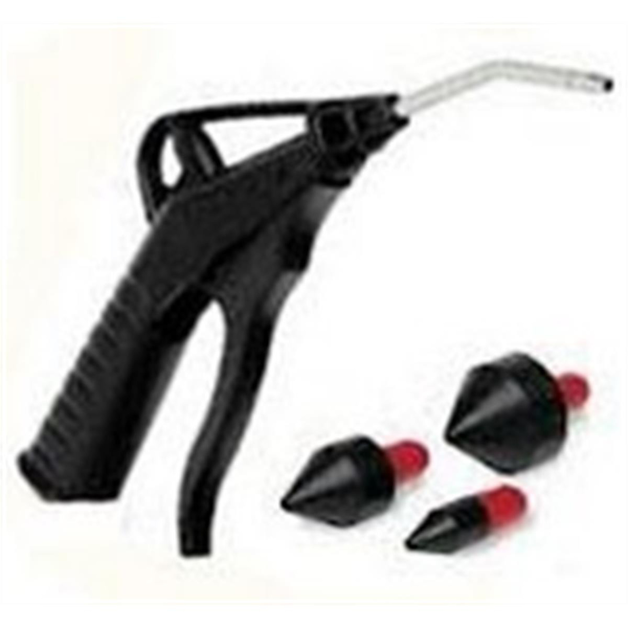Vacula Full Flow Blow Gun — 4in., Includes 3 Rubber Tips, Model# VAC72-020-8013